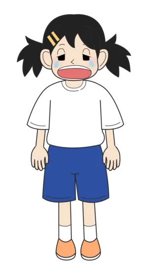 小学生の女の子（泣き・立ちA）