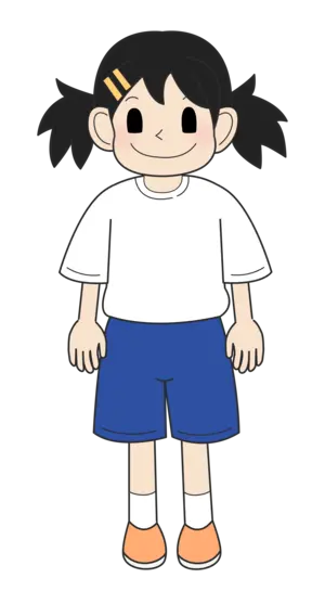 小学生の女の子（笑顔・立ちA）