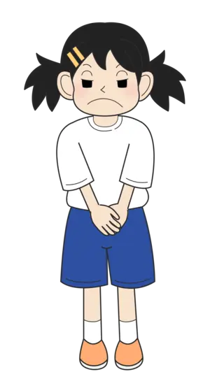 小学生の女の子（怒り・立ちC）