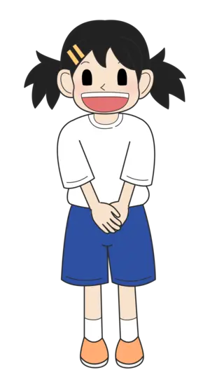 小学生の女の子（笑い・立ちC）