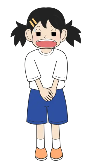 小学生の女の子（困り・立ちC）