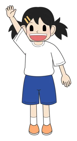 小学生の女の子（笑い・立ちD）