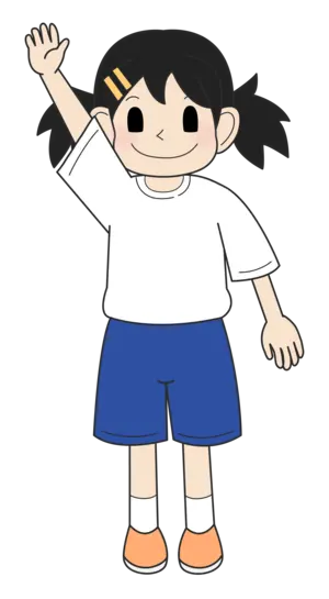 小学生の女の子（笑顔・立ちD）