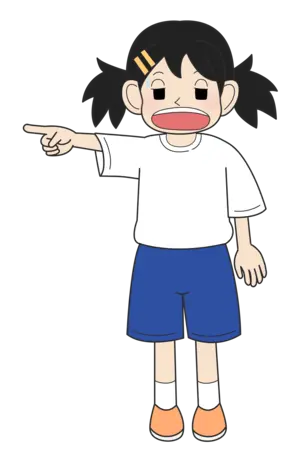 小学生の女の子（困り・立ちE）