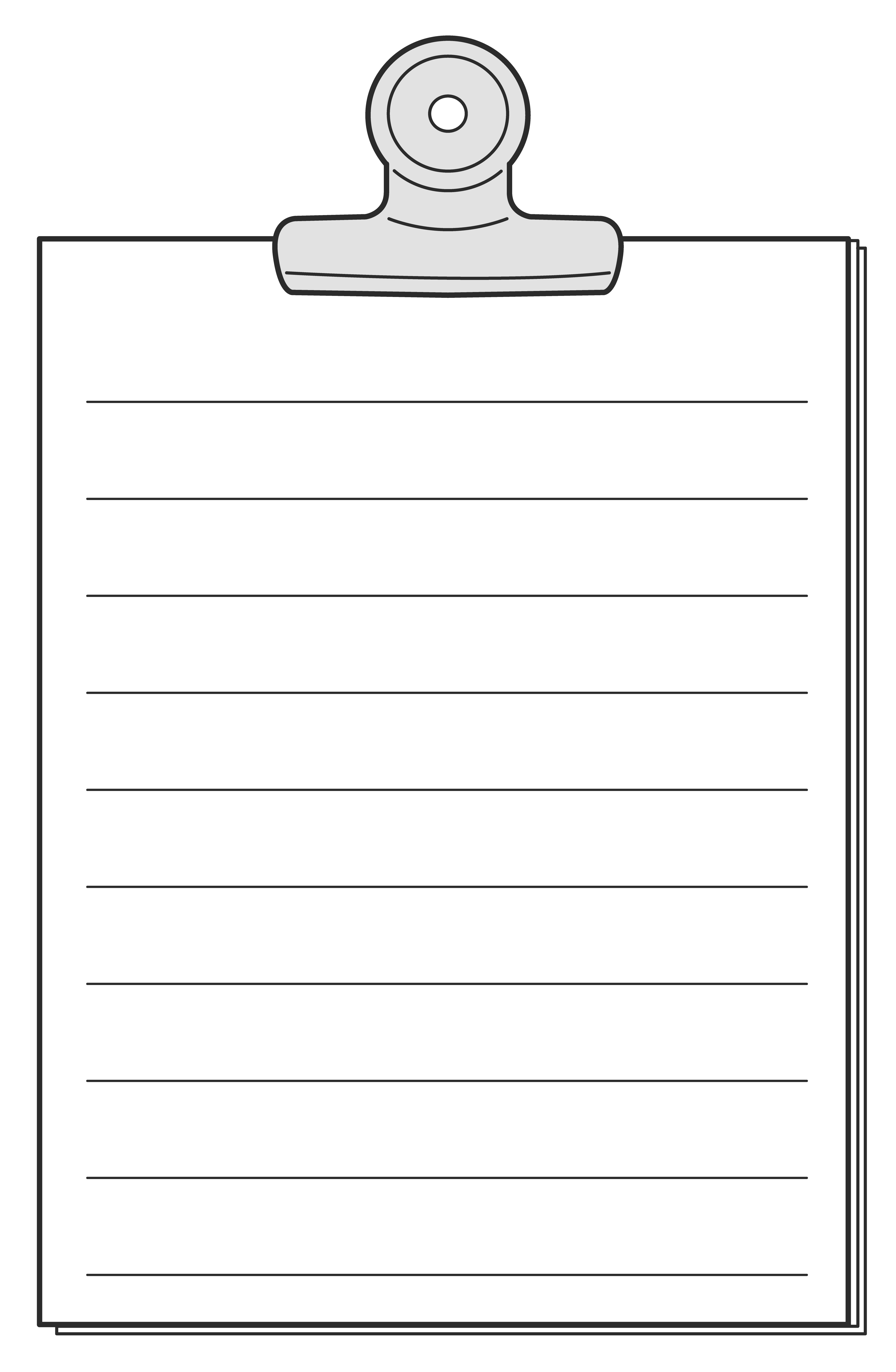 目玉クリップで紙を留める（上・その4）