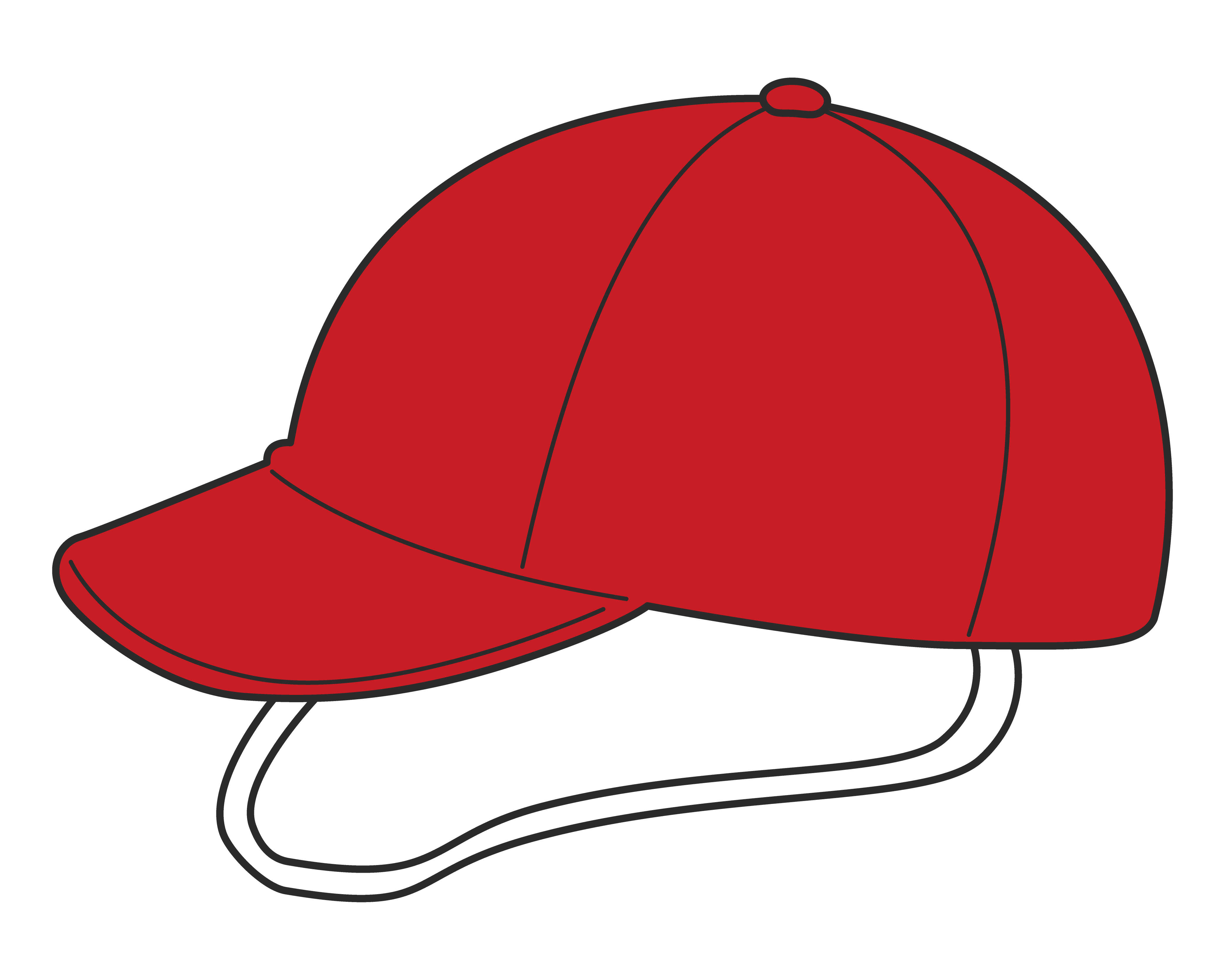 赤白帽（赤・横・あご紐あり）