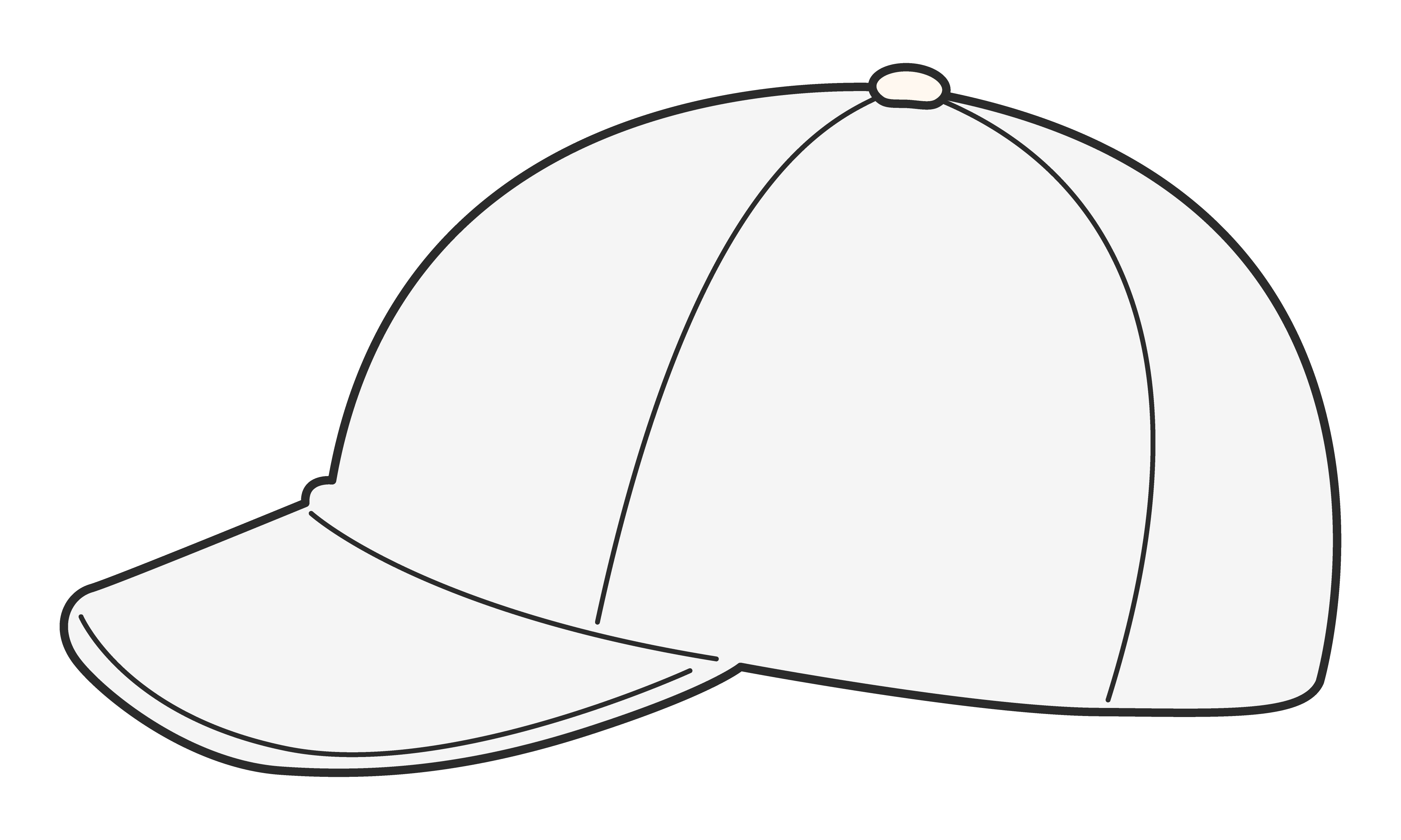 赤白帽（白・横）