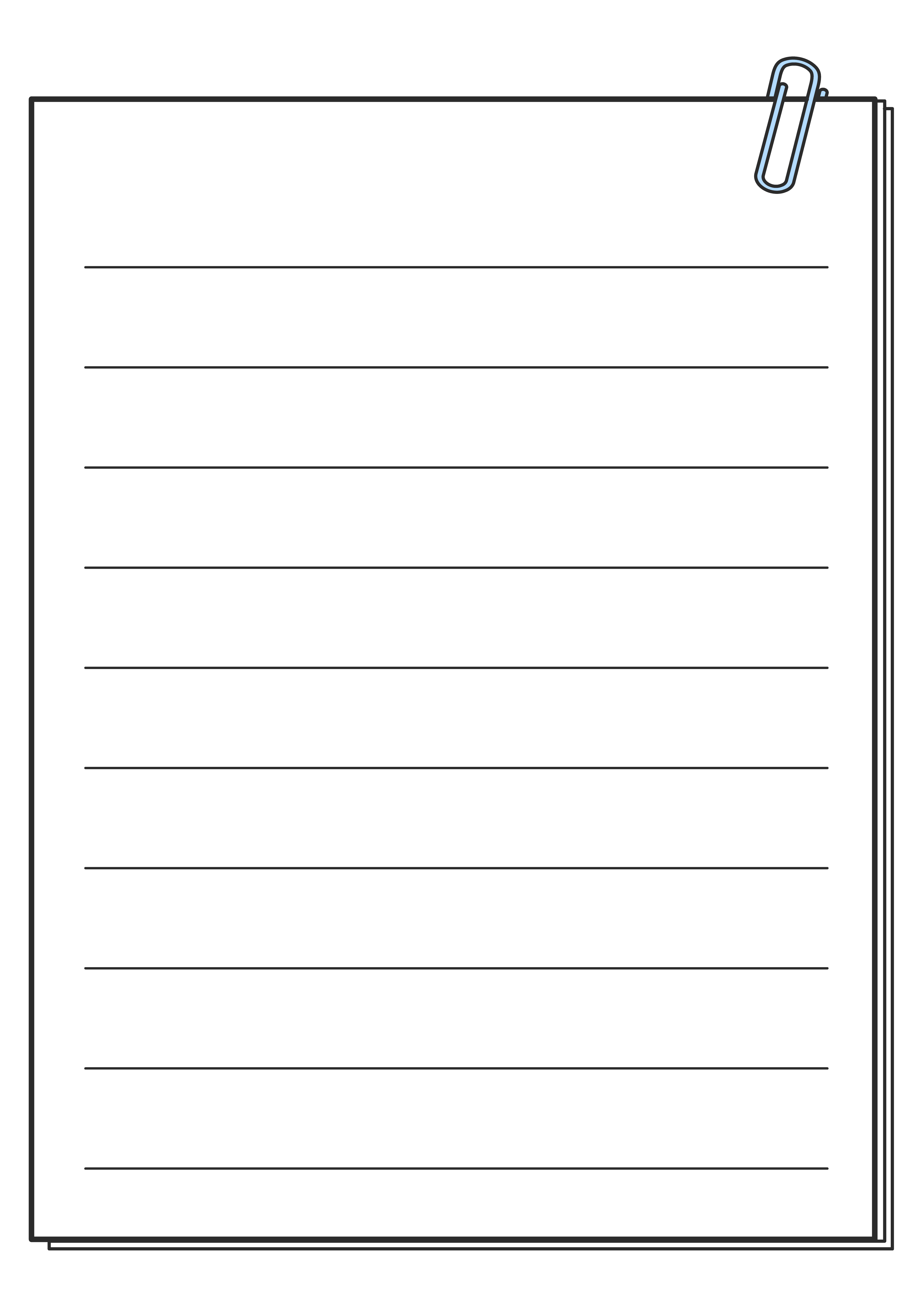 ゼムクリップで紙を留める（右・その4）