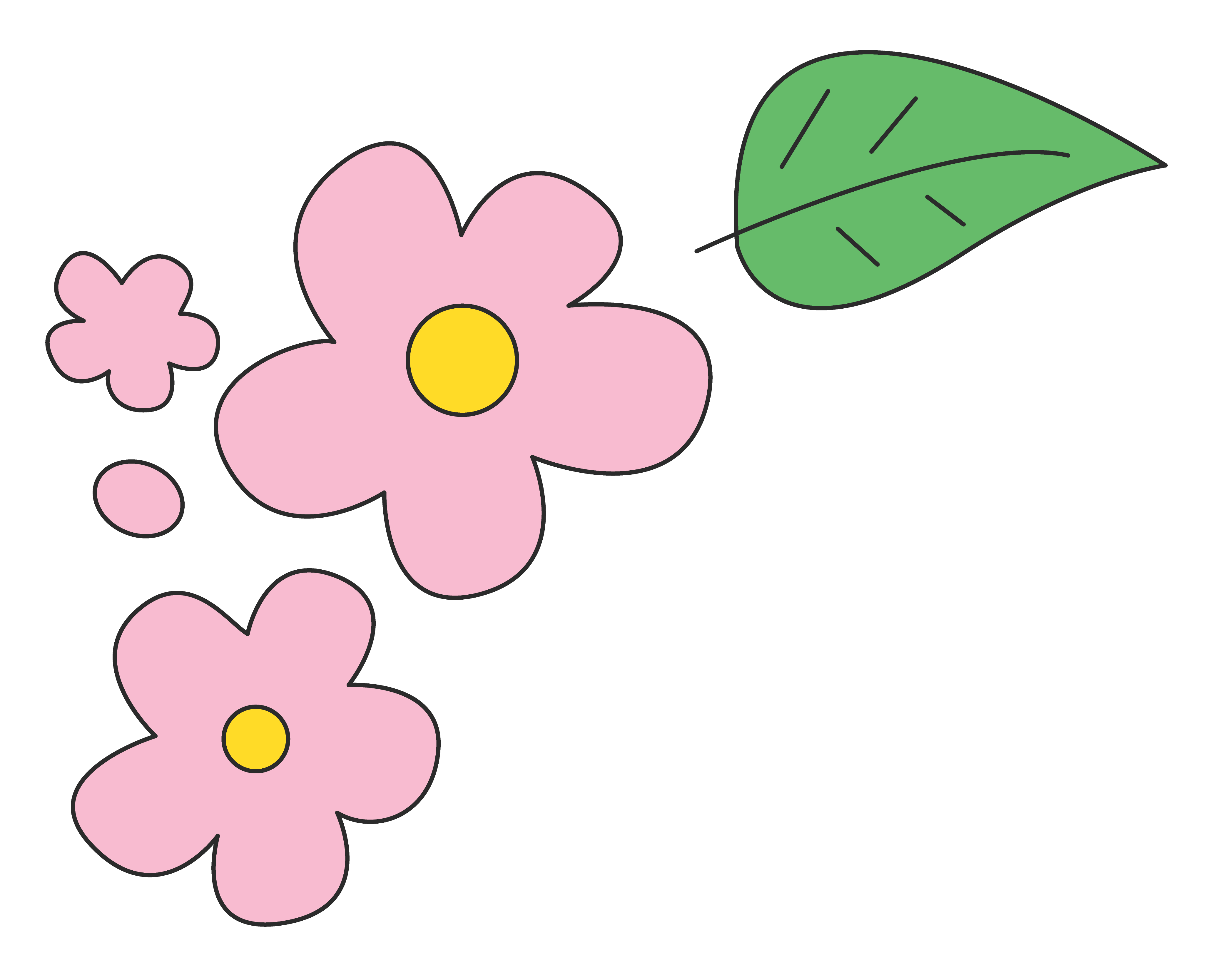 花フレーム（左上）