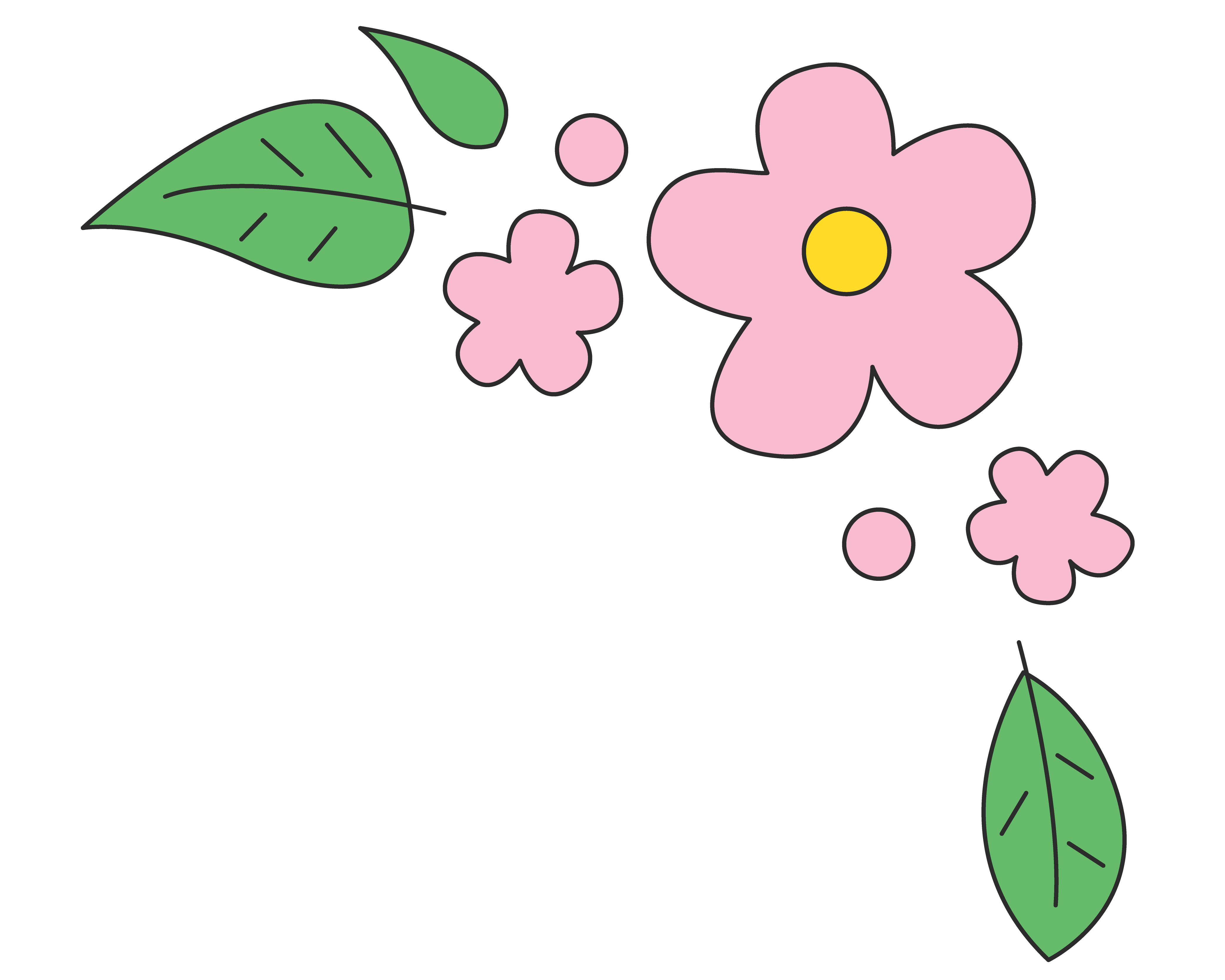 花フレーム（右上）