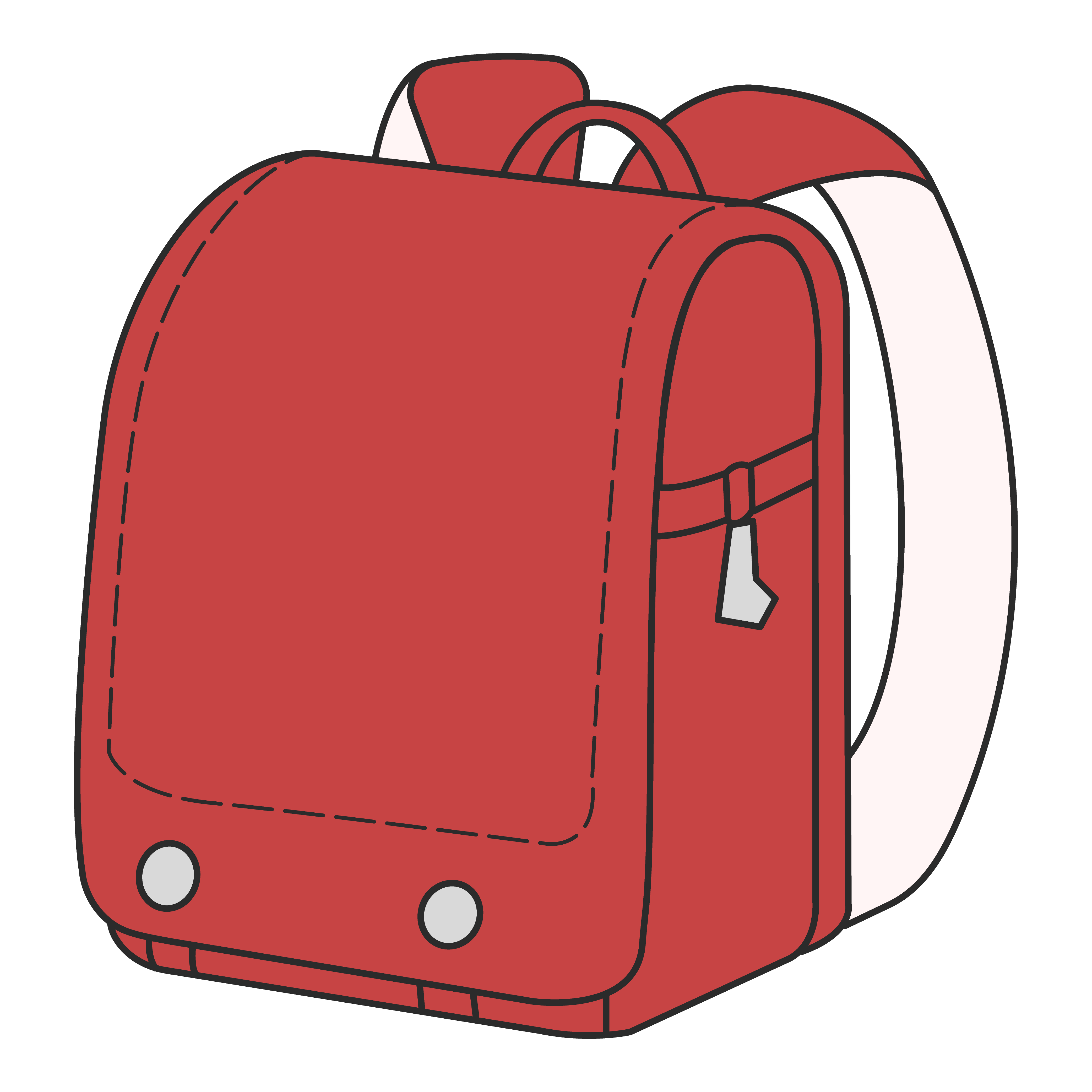 ランドセル（赤・斜め2）