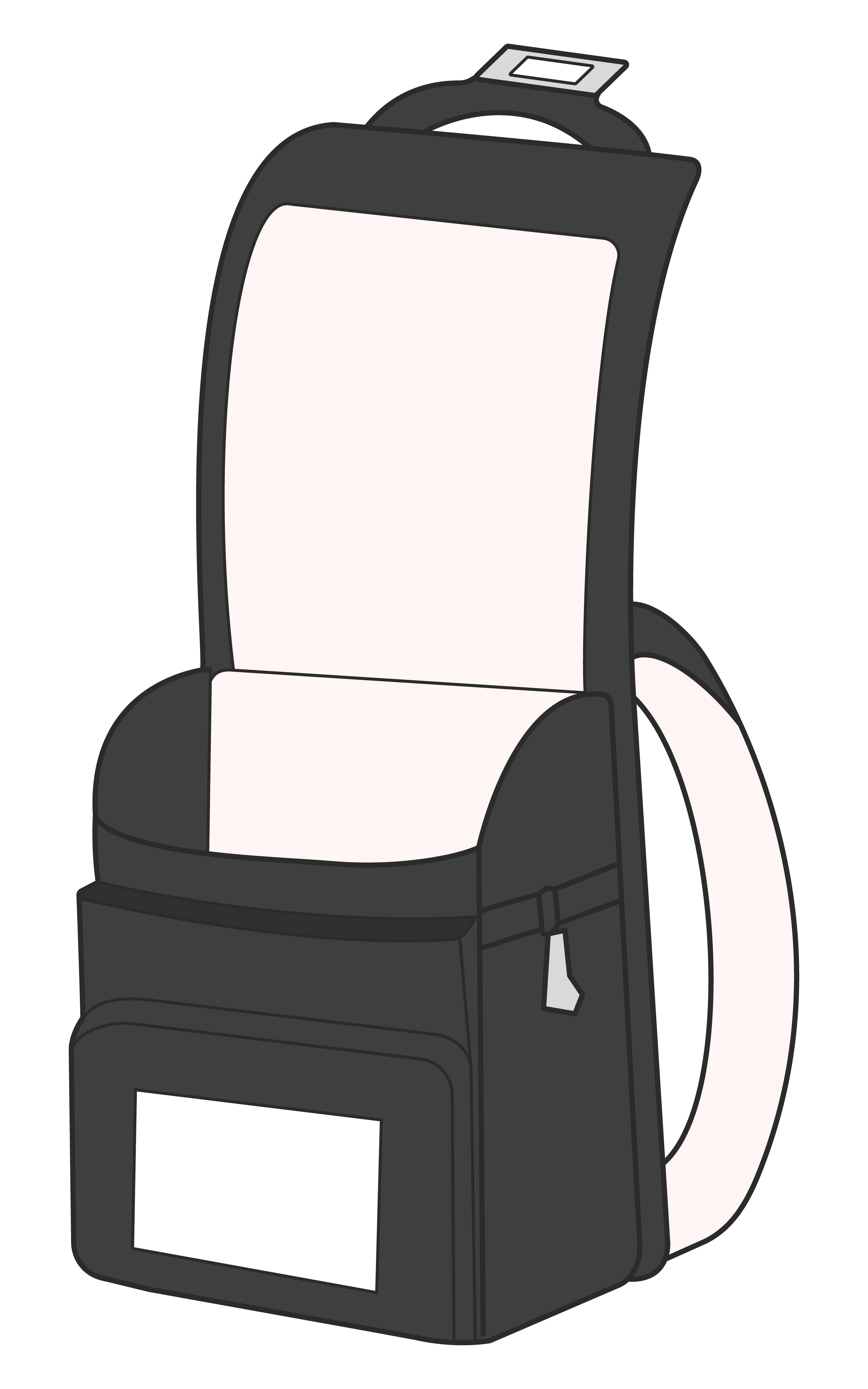 大きく開いた黒いランドセル