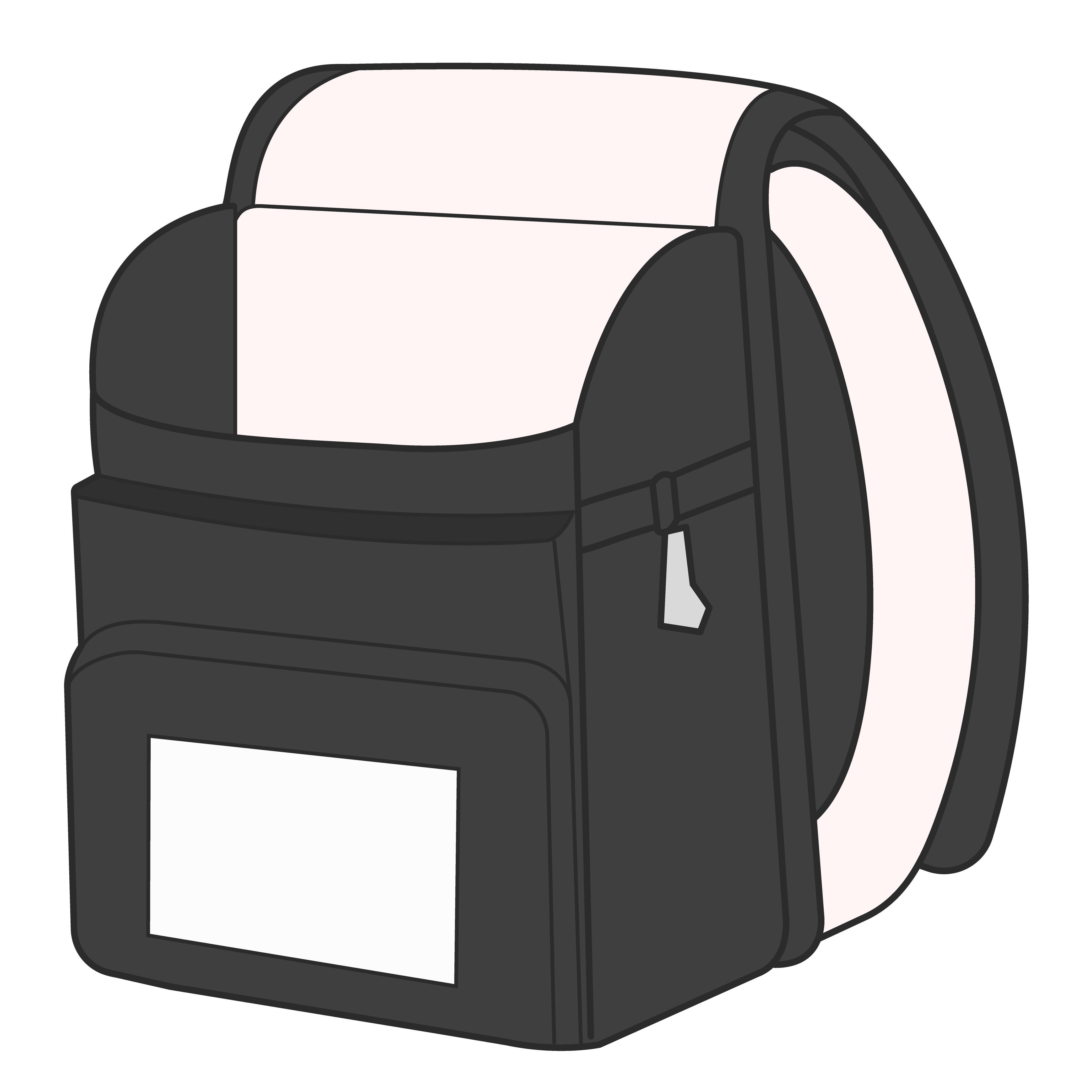 開いた黒いランドセル