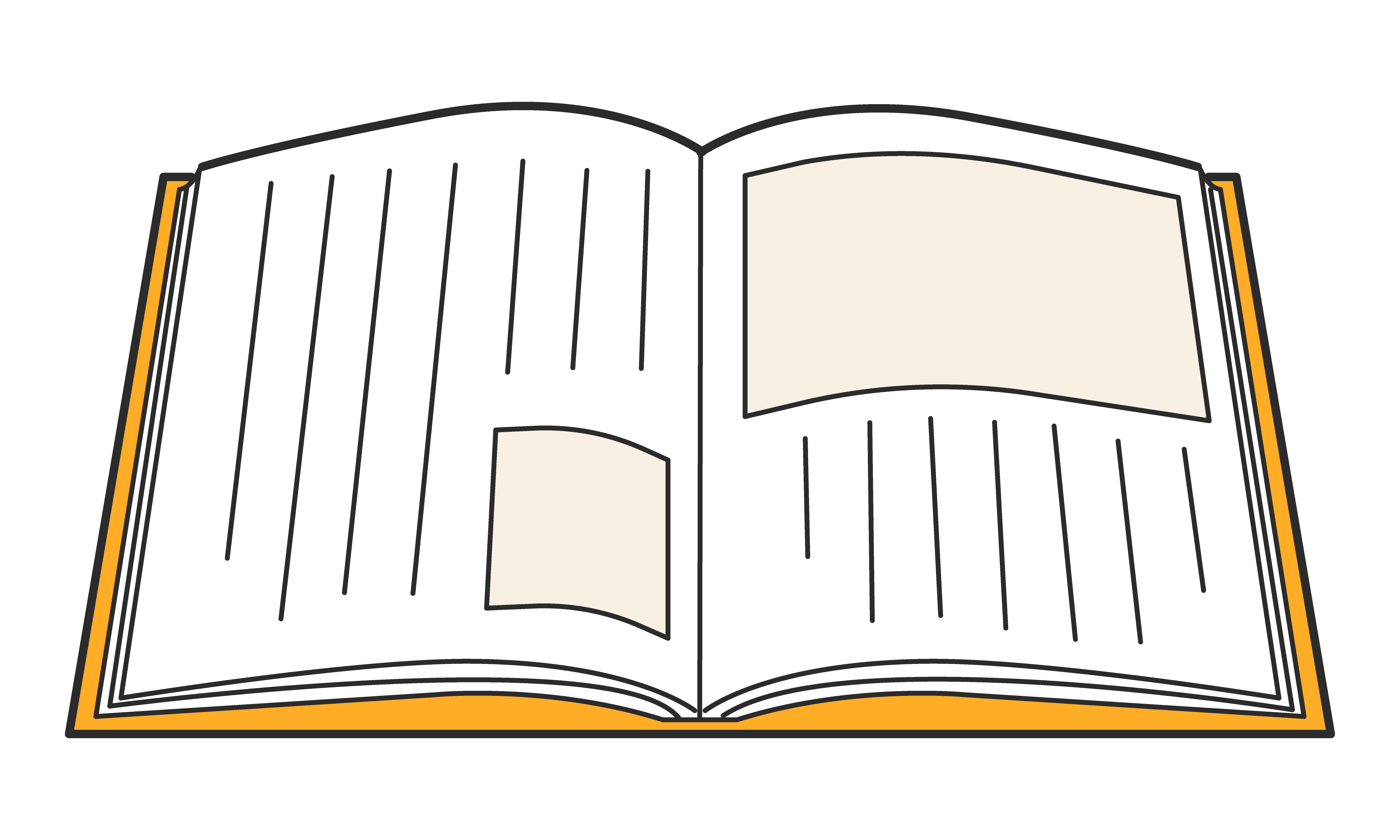 国語の教科書（開いた状態）