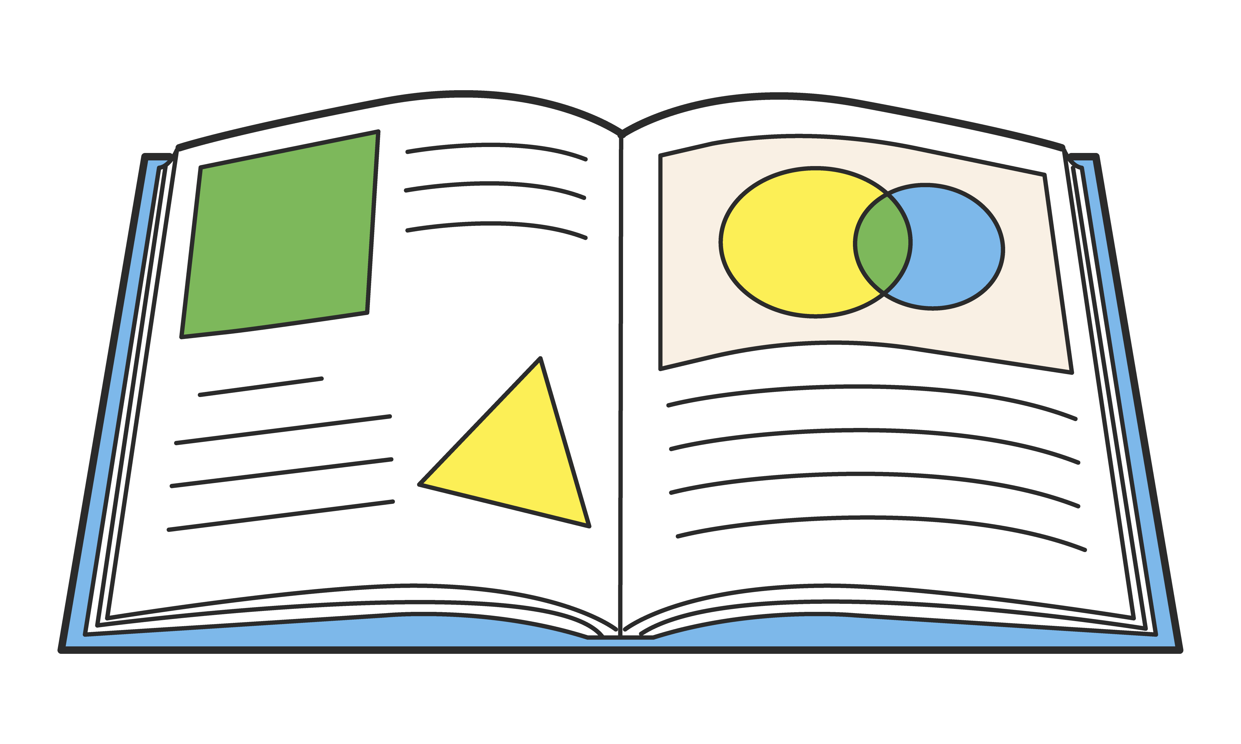 算数の教科書（開いた状態）