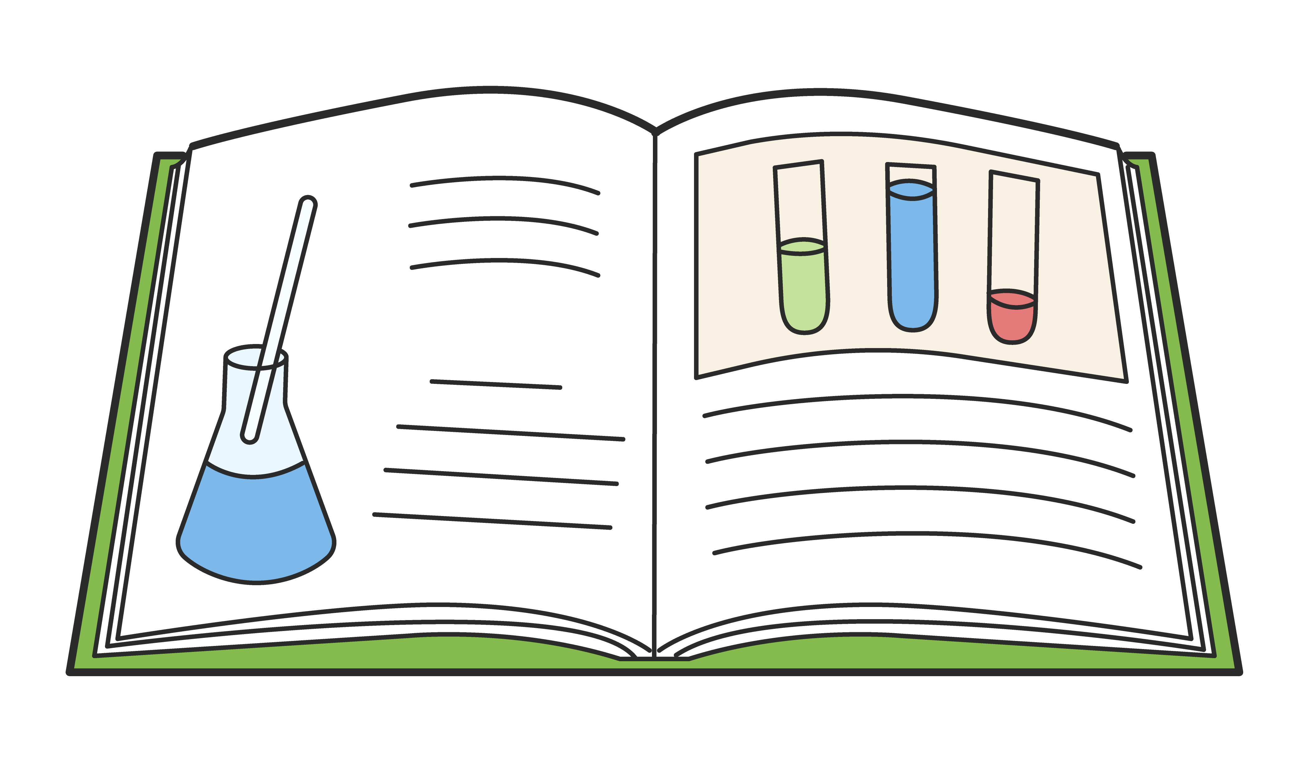 理科の教科書（開いた状態）
