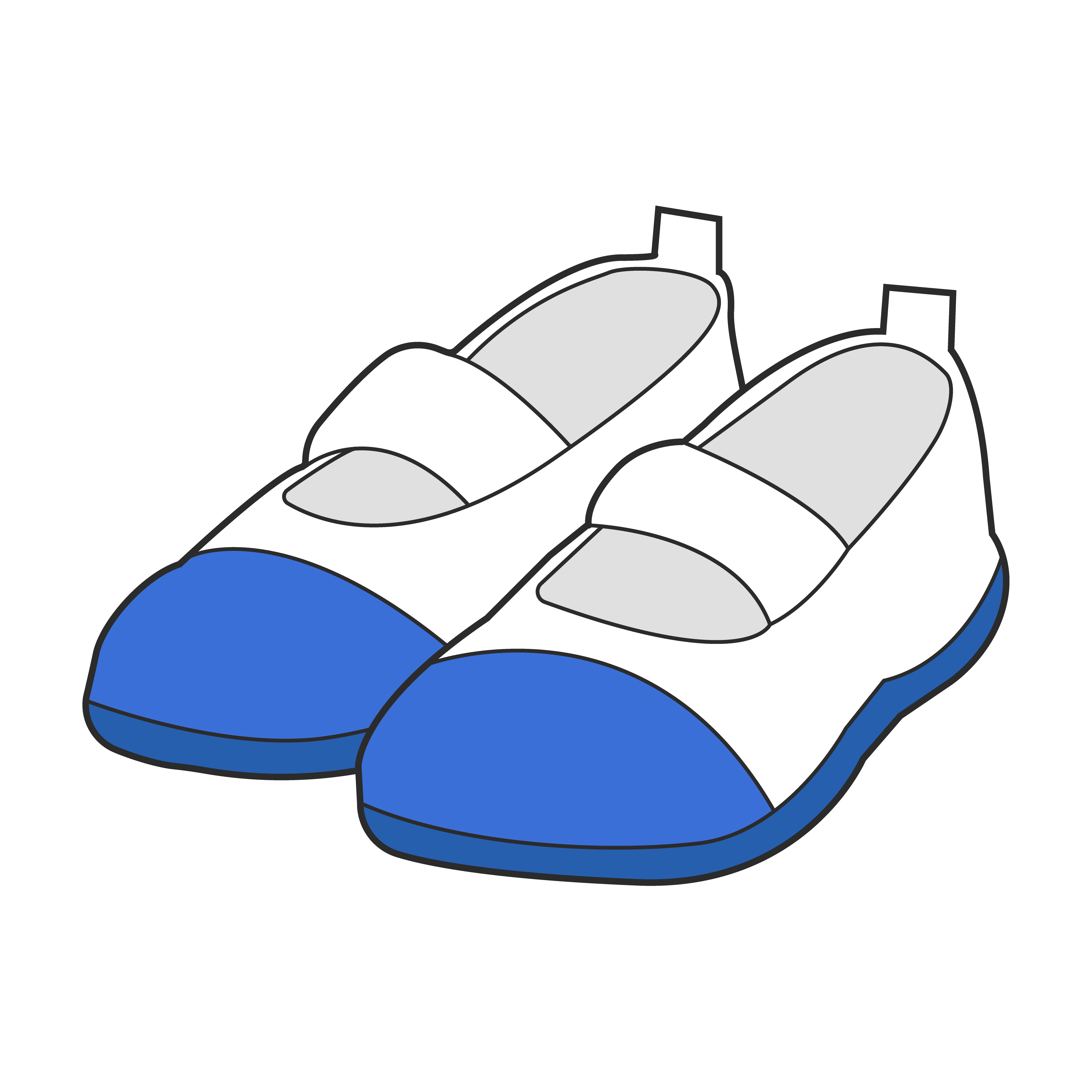 上履き（青・斜め）